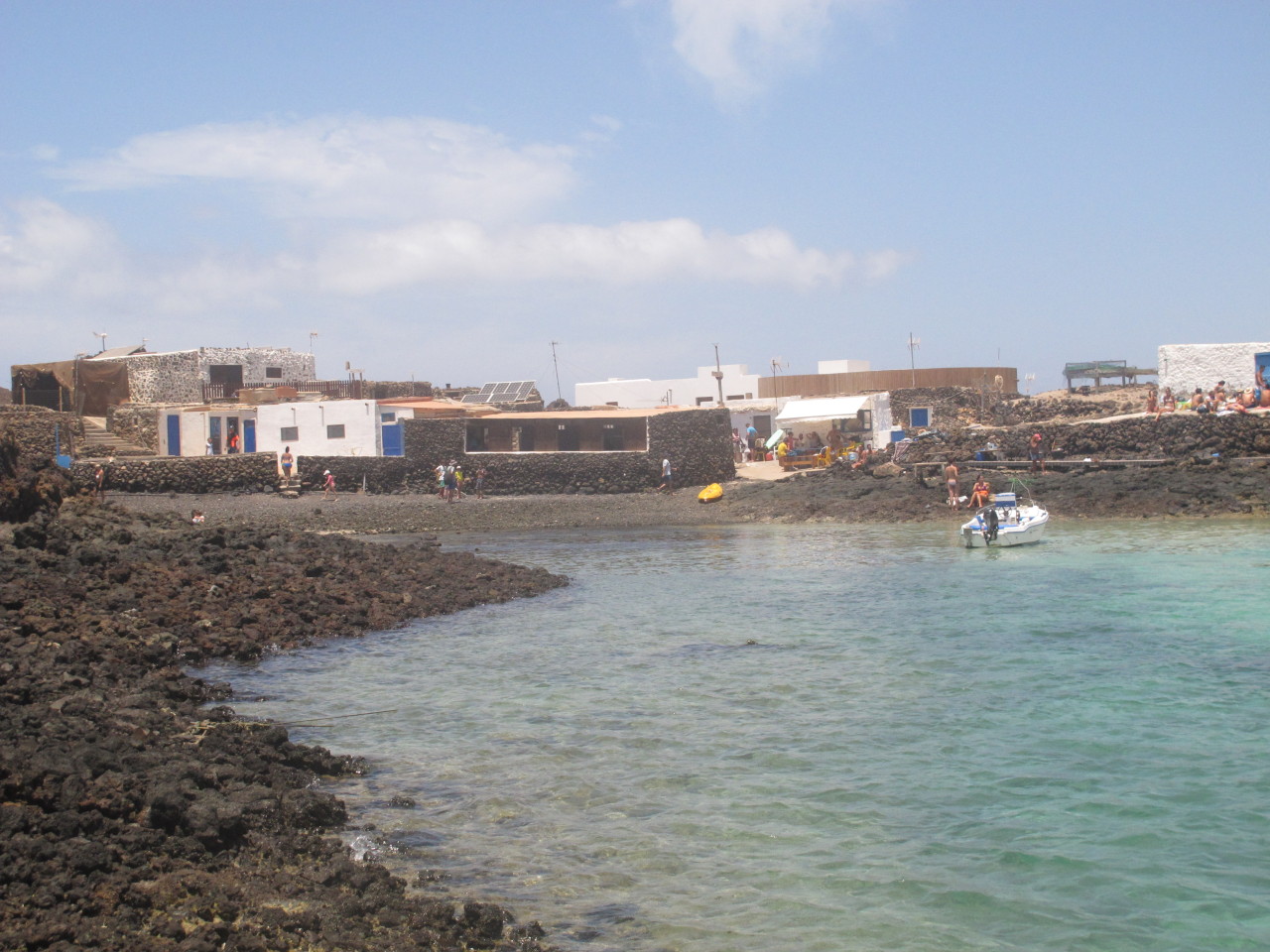 The only houses in Lobos Island