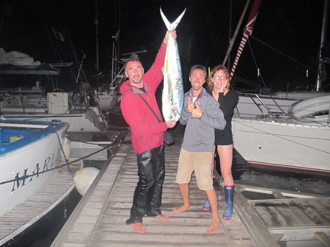 Dinner! 10 kg of Dorado fish! Taken when sailing near Lanzarote