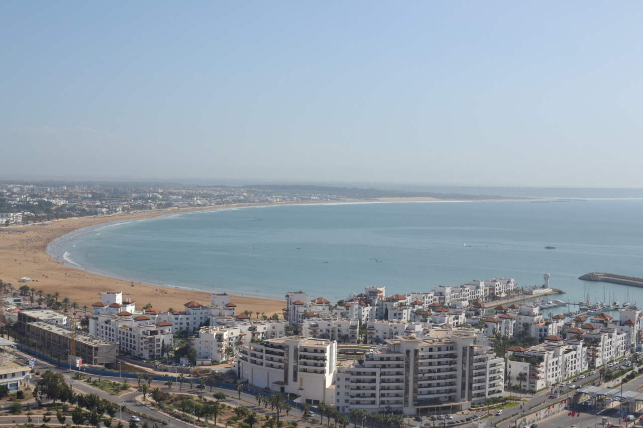 Agadir, and on the right of this picture, the marina.