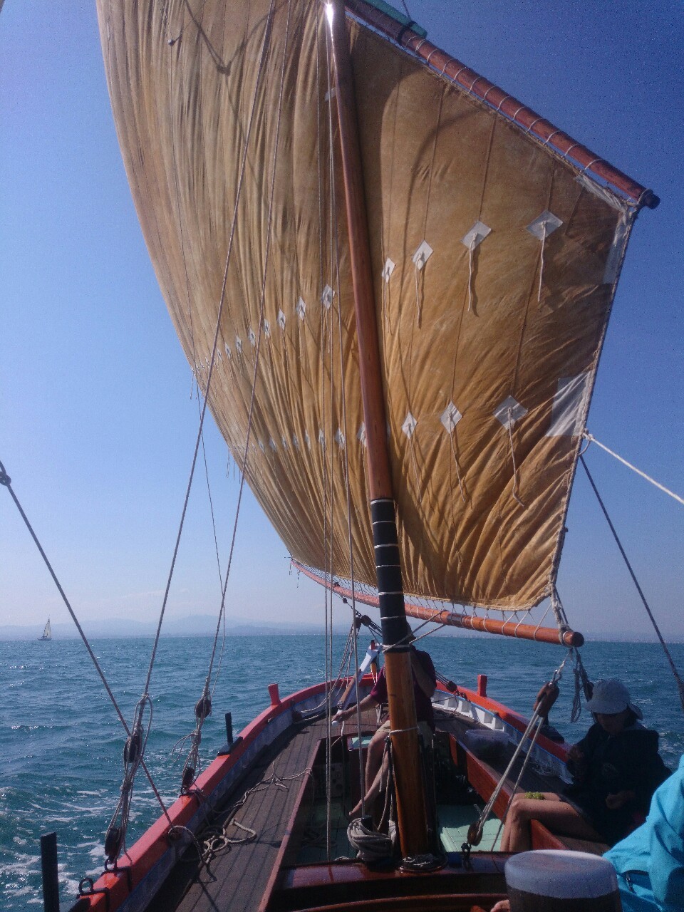 Sailing with Giuliano in front of Rimini