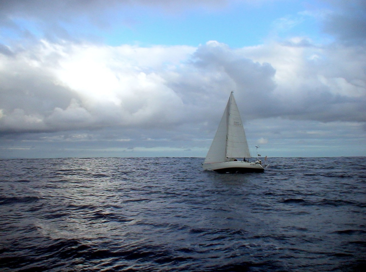 One year ago, solo sailing in the Atlantic ocean