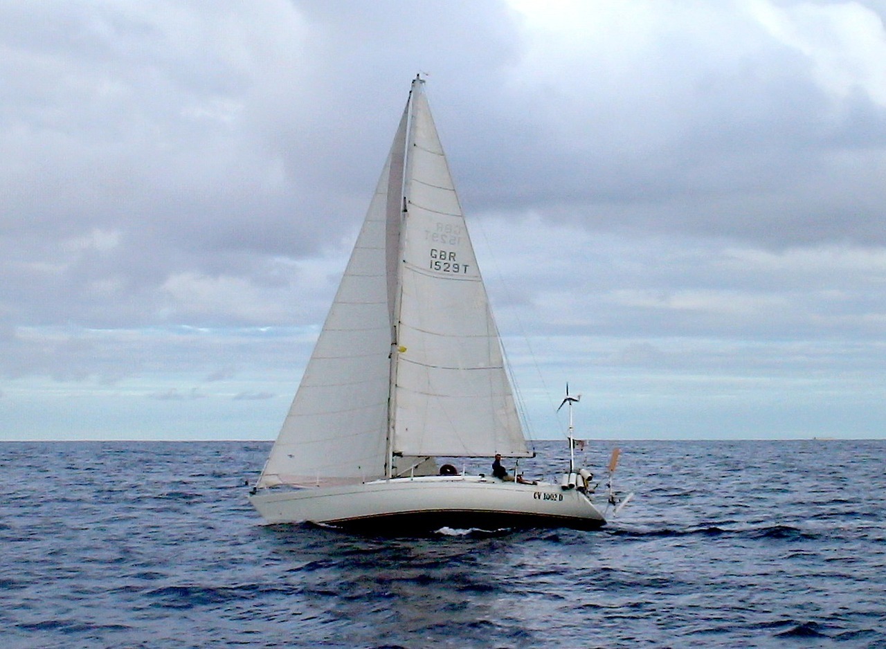 One year ago, solo sailing in the Atlantic ocean